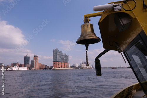 Hamburg, Germany : Modern buildings in the harbor in May