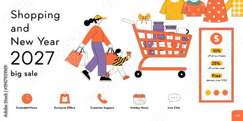 Shopping and New Year 2027 Big Sale – Tiered Discounts on Fashion, Groceries, Essentials, and Holiday Services with Online & In‑Store Deals
