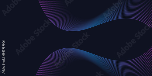 Amazing A stunning abstract and dynamic digital design with flowing colored waves over a dark background, smooth and curved lines, and a dotted pattern that creates a sense of movement and energy.