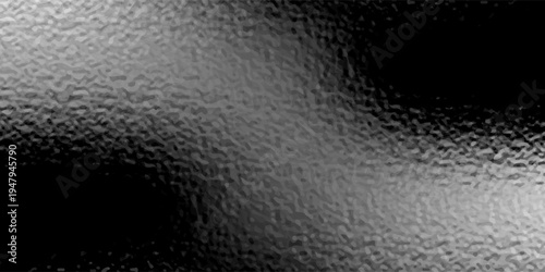 Silver gradient background. Foil paper, glitter effect. Chrome metal grey pattern. Gradation noise texture. Vector abstract illustration for web, card, bg, certificate design