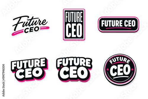 Future ceo motivational typography sticker