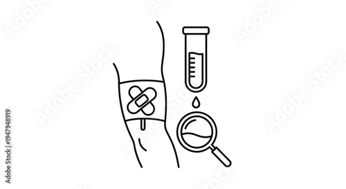 Blood Draw Icon: Blood Test, Medical Examination, Laboratory Analysis, Healthcare