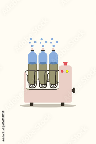 Cross-section of a Hydrogen Fuel Cell Generating Clean Energy