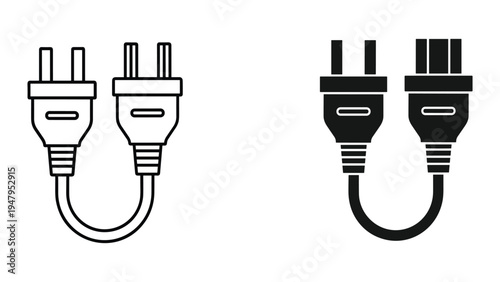 Power Plug Connector Cable Electrical Symbol