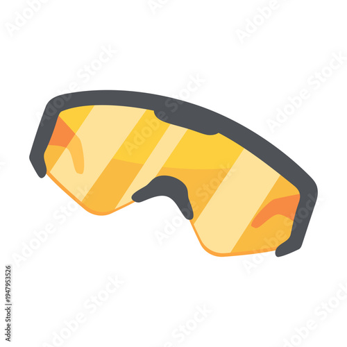 Sleek Sport Goggles with Yellow Lenses for Enhanced Visibility and Eye Protection