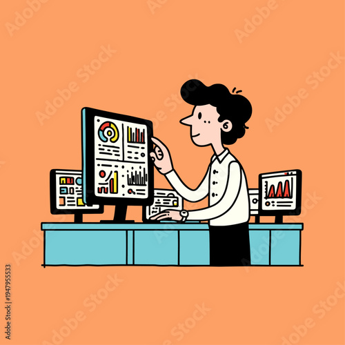 Interactive Dashboard UI Demo with Live Data Visualization