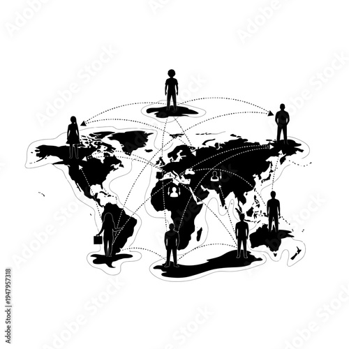 Global Business People Network Connections.