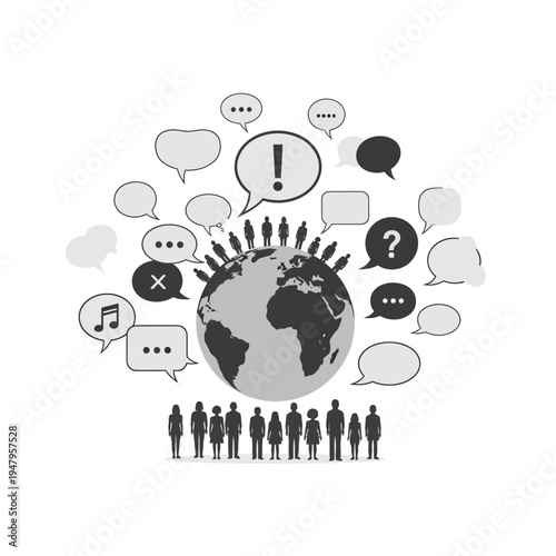 People Communication Global Conversation.