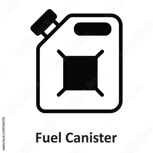 Fuel Canister Vector icon which can easily modify or edit