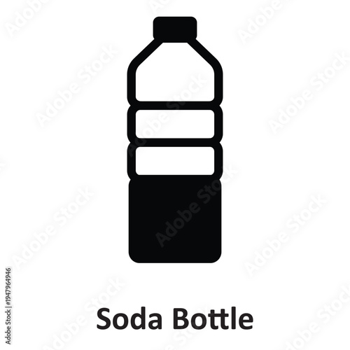 Soda Bottle Vector icon which can easily modify or edit