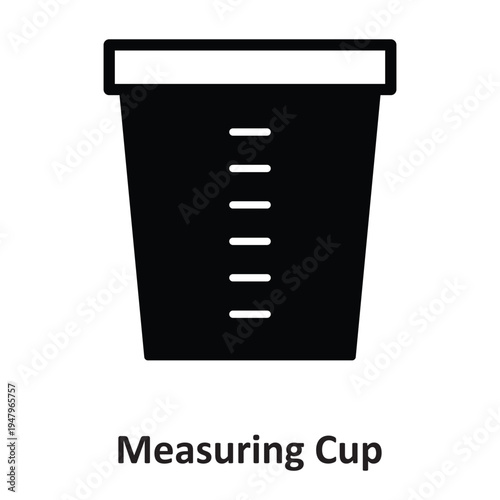 Measuring Cup Vector icon which can easily modify or edit