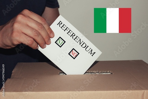 March 2026, concept of Referendum in Italy