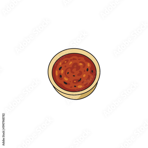 Tomato ketchup digital vector illustration
