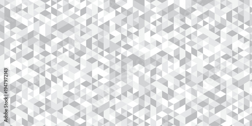 Minimal paper geometric white and gray low polygon triangle. vector paper origami wallpaper background. triangle gradient grid creative digital business low textile design.