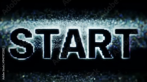 Start Button Animation Video Background.