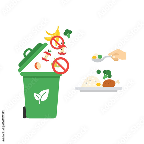 Person discards healthy food and eats processed food instead.