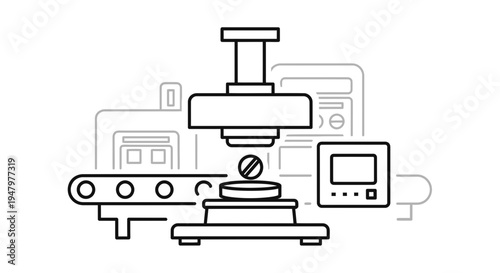 Automated Pharmaceutical Production Line: Tablet Inspection and Quality Control