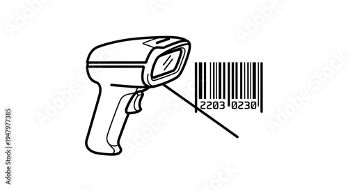 Barcode Scanner Reading Product Code - Technology and Retail Concept