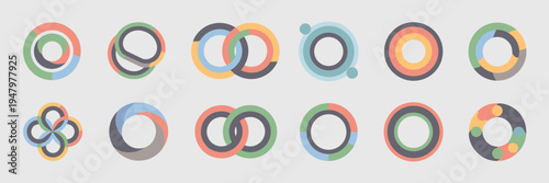 Inclusion and unity loop vector icons – Perfect for team building workshops, NGO branding, or social awareness posters.