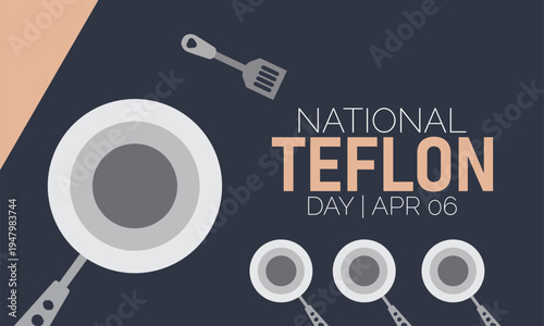 National Cooking Day Vector with Frying Pans, Spatula, and Kitchen Utensils, Cooking Tools, Nonstick Pans, Home Cooking
