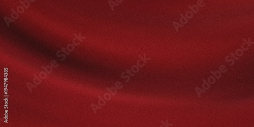 A Close-up View of a Red Fabric with Smooth and Wavy Texture