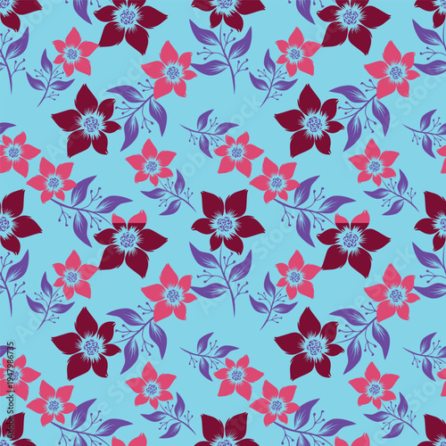 Sweet flower watercolor seamless pattern.soft pastel colors water color seamless pattern for beauty products or other.
