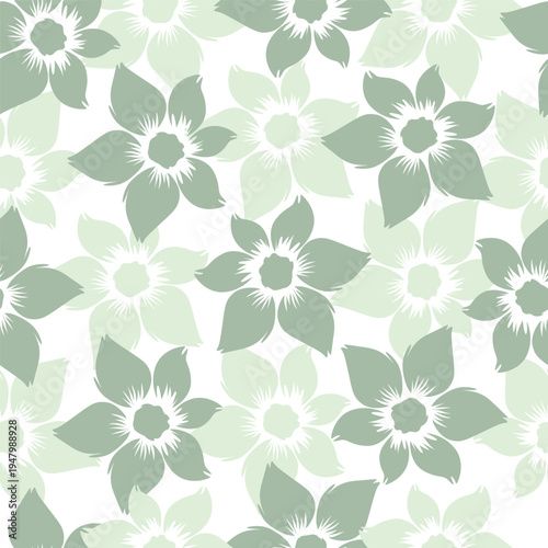 Exotic hand drawn flowers, seamless patterns with floral for fabric, textiles, clothing, wrapping paper, cover, banner, home decor, abstract backgrounds