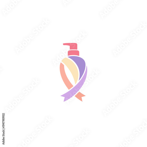Ribbon Shaped Soap Dispenser Logo