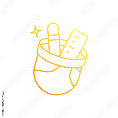 Desk Organizer vector icon