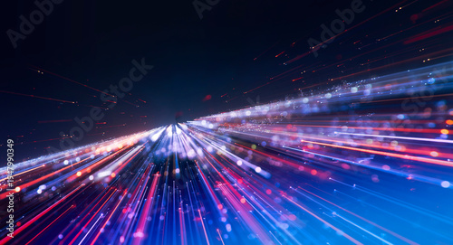 Foto Explosion of Speed line background