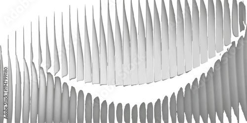 Antique typewriter steel type creates a black and white abstract pattern of vintage metal equipment on a silver industrial background