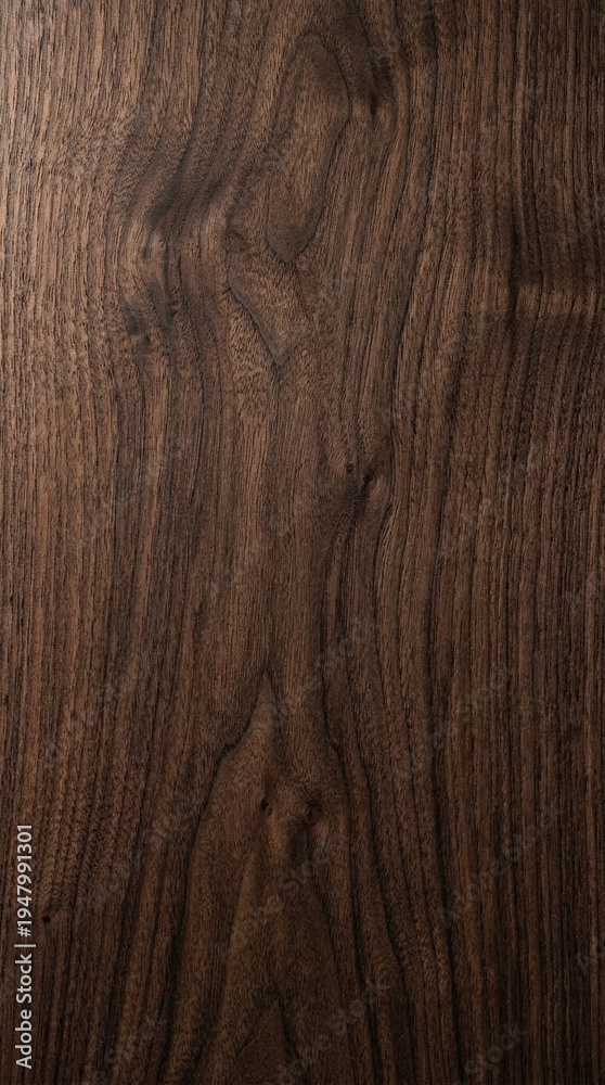 Naklejka premium Abstract dark brown wood grain texture background with vertical grain patterns, natural material surface for design