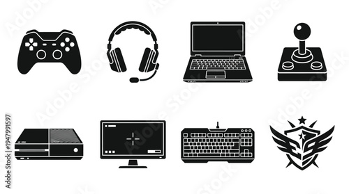 Gaming Icons for Consoles, E-Sports, and Competitive Play