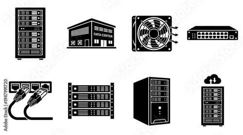 Industrial Automation Icons for AI, Robotics, and Smart Factories