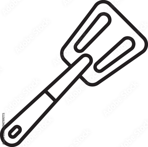 Vector kitchen spatula icon