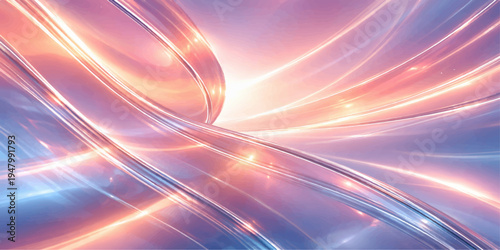 Abstract colorful background featuring glowing lines and a futuristic wave pattern of light and motion to create a bright energy design for a high-speed technology wallpaper backdrop illustration