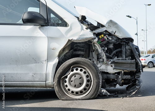 A car after an accident – ​​total loss. Insurance claim.