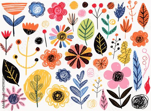 pastel color. Flower frame with leaves. making square Vector flowers isolated on a white background. It can be used for postcards, banners, wedding invitations.