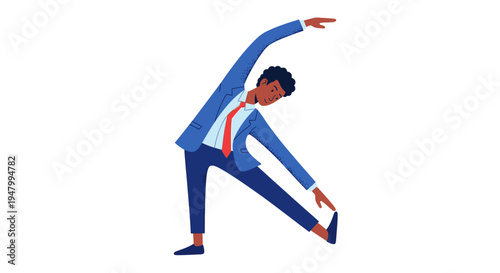 Modern Corporate Wellness Professional Prioritizing Mental Health and Physical Agility in the Workplace