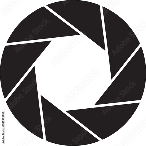 Camera shutter icon vector