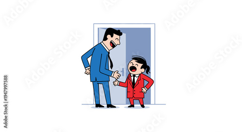 Professional B2B onboarding and executive mentorship concept showing diverse talent being welcomed into a corporate workspace