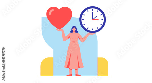 Modern HR professional balancing employee wellness and productivity to achieve sustainable corporate culture and work-life harmony