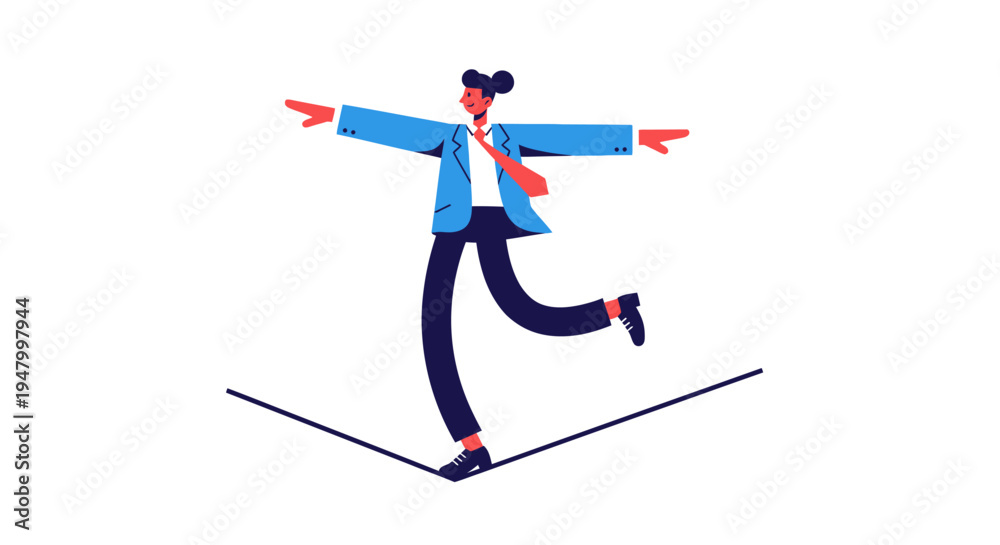 Fototapeta premium Strategic Corporate Leader Navigating Financial Volatility and Risk Management in a Competitive Market