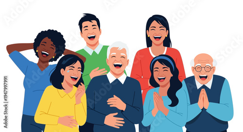 Inclusive Multi-Generational Community Celebrating Shared Success and Workplace Culture Joy