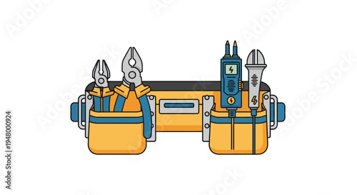 Tool Belt with Various Tools