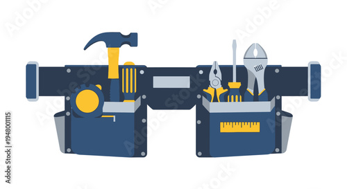 Tool Belt with Various Tools