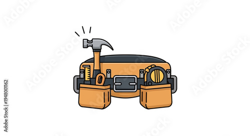 Tool Belt with Hammer