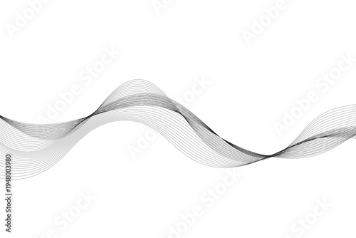 Abstract wavy lines illustration.