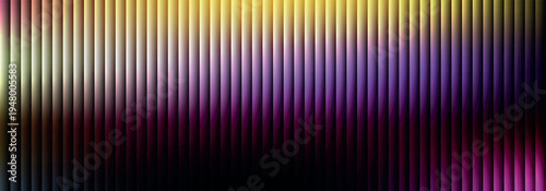 Golden glow over purple vertical stripes for luxury background design