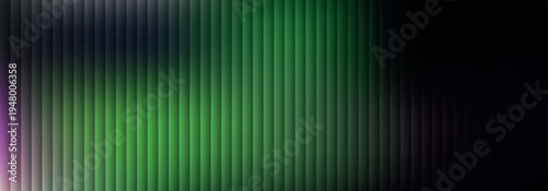 Abstract green background with vertical lines and gradient color shift